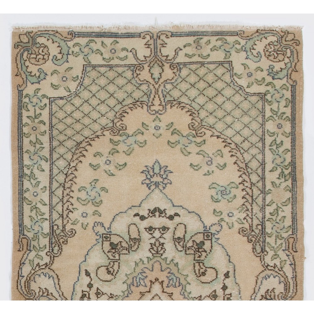 One-of-a-Kind Vintage Handmade Turkish Rug