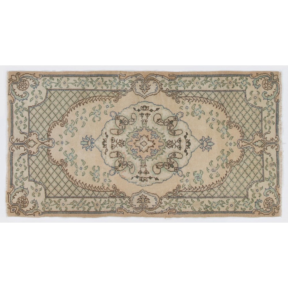 One-of-a-Kind Vintage Handmade Turkish Rug