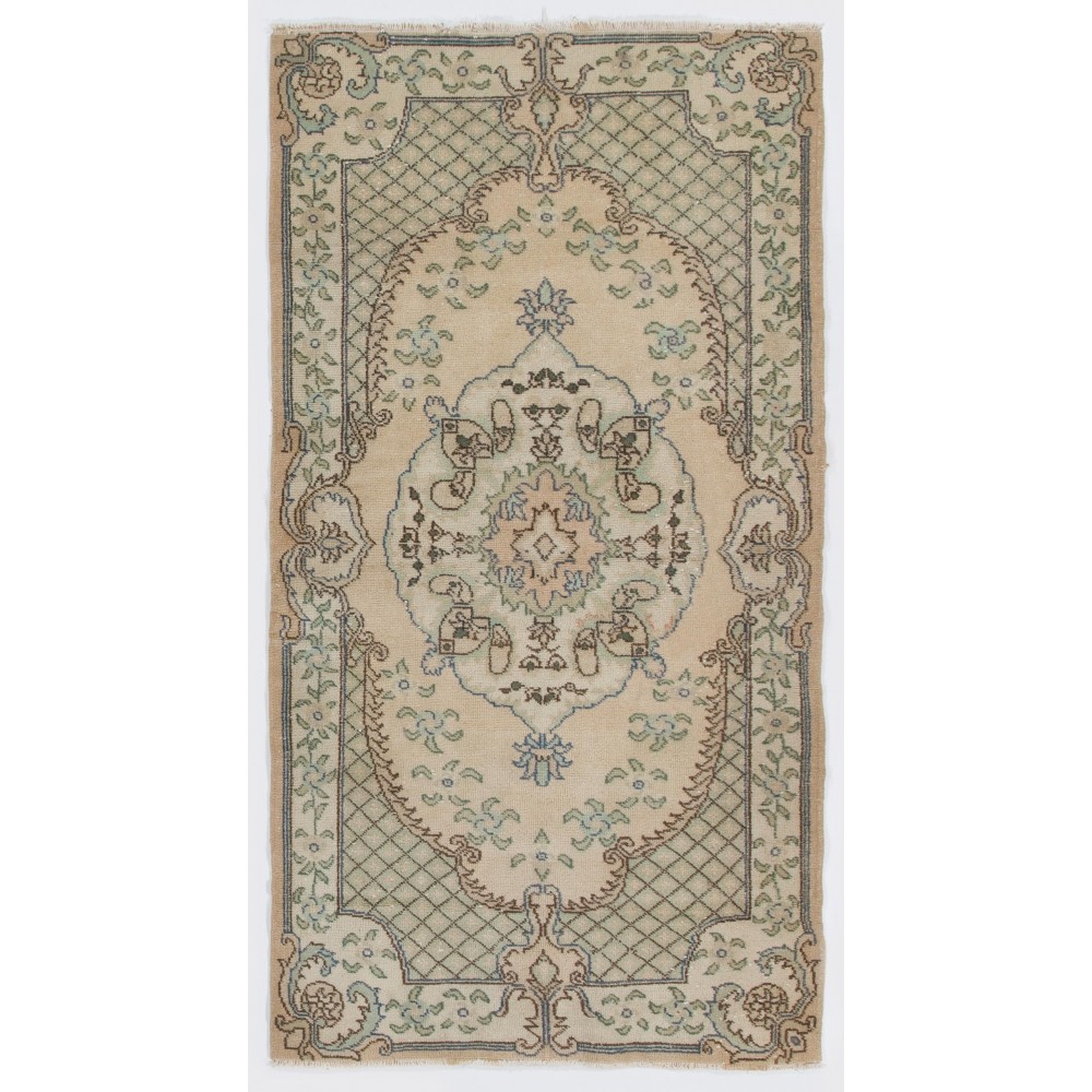 One-of-a-Kind Vintage Handmade Turkish Rug