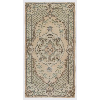 One-of-a-Kind Vintage Handmade Turkish Accent Rug for Rustic, Country & Farmhouse Decor