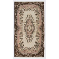 Vintage Handmade Turkish Accent Rug for Rustic, Country & Farmhouse Decor