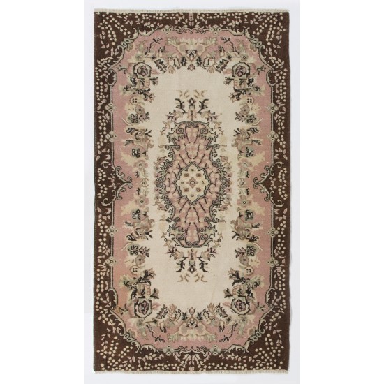 Hand-Knotted Vintage Turkish Rug, Ideal for Home & Office Decor