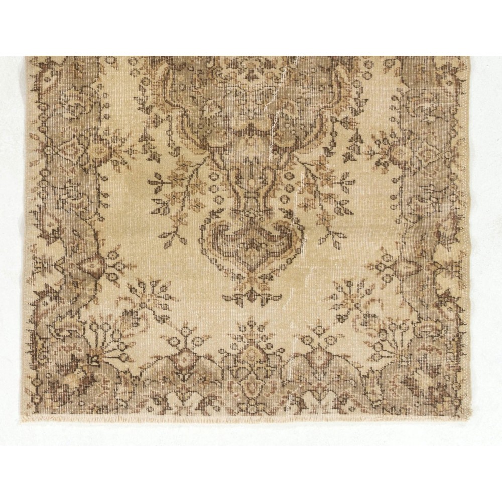 One-of-a-Kind Vintage Handmade Turkish Oushak Rug