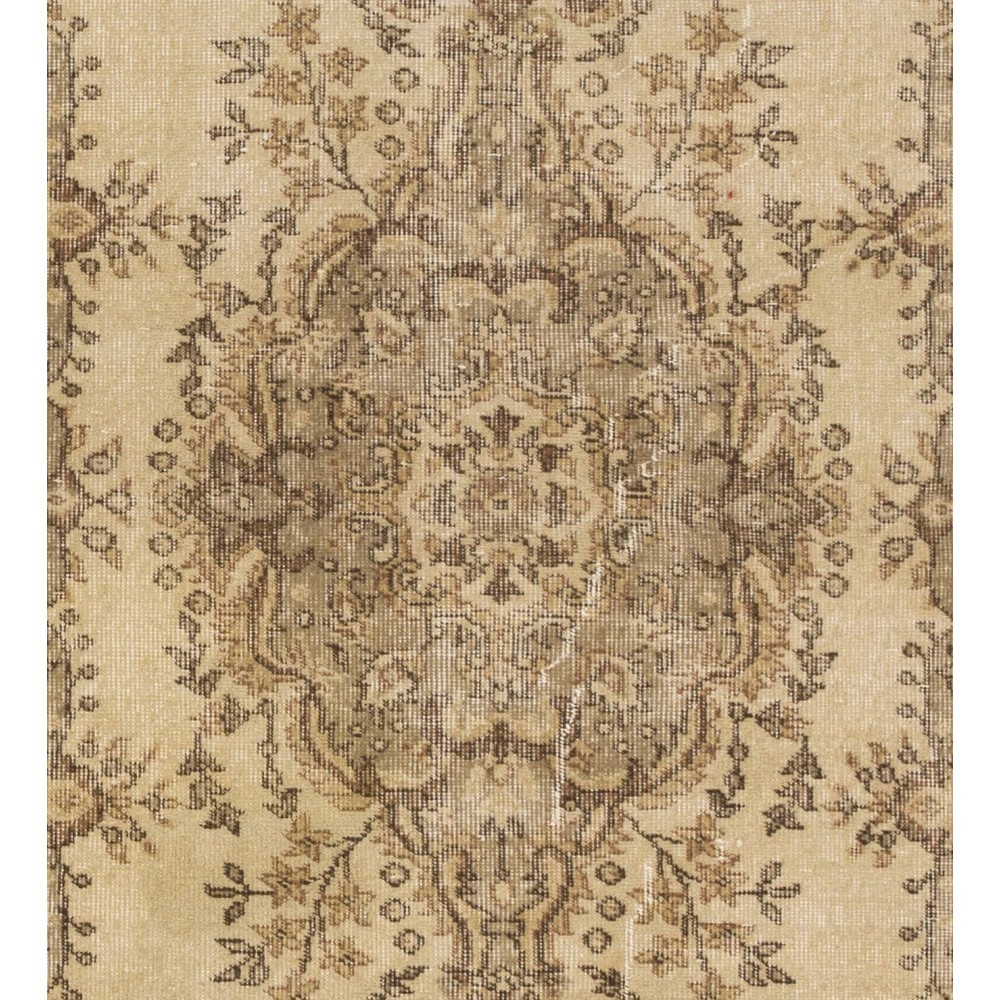 One-of-a-Kind Vintage Handmade Turkish Oushak Rug