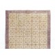 Floral Patterned Vintage Handmade Anatolian Accent Rug Floral Patterned Vintage Handmade Anatolian Accent Rug