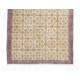 Floral Patterned Vintage Handmade Anatolian Accent Rug Floral Patterned Vintage Handmade Anatolian Accent Rug