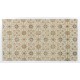 Vintage Handmade Floral Design Turkish Rug in Soft Colors