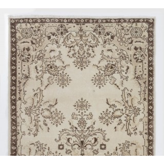 Vintage Handmade Floral Garden Design Wool Area Rug for Rustic, Country & Farmhouse Decor Vintage Handmade Floral Garden Design Wool Area Rug for Rustic, Country & Farmhouse Decor