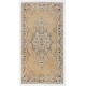 Fine Hand-Knotted Vintage Rug with Medallion Design in Neutral Tones. Fine Hand-Knotted Vintage Rug with Medallion Design in Neutral Tones.
