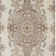 Hand-knotted Vintage Medallion Design Wool Turkish Area Rug in Neutral Colors