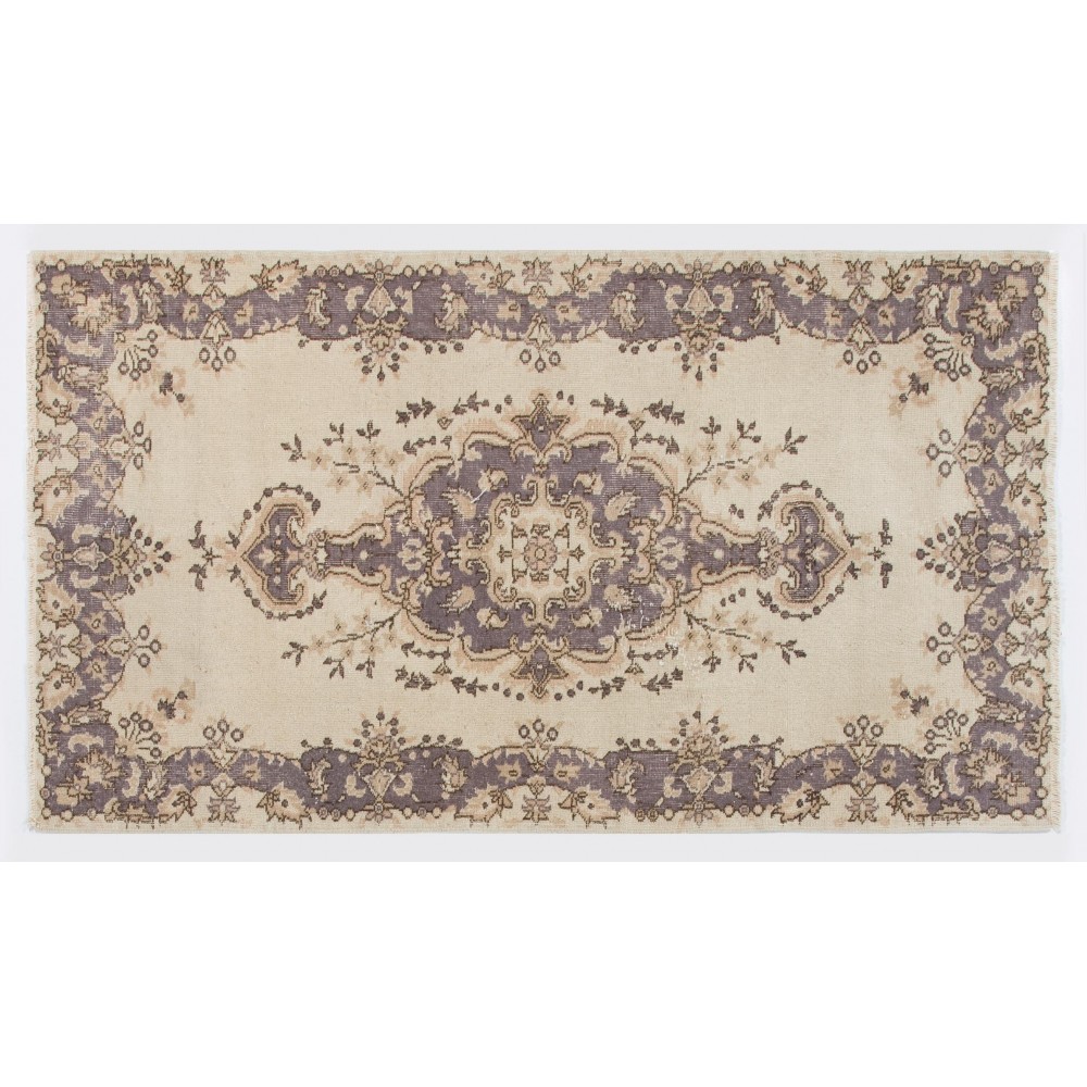 Vintage Medallion Design Handmade Turkish Rug