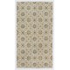 Vintage Floral Design Turkish Rug in Soft Colors. Handmade Carpet