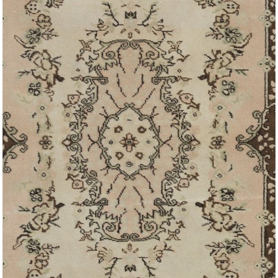 Floral Garden Design Anatolian Rug, ca 1960