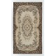 Handmade Floral Garden Design Anatolian Rug, ca 1960