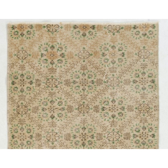 Authentic Hand-Knotted Vintage Oushak Rug Authentic Hand-Knotted Vintage Oushak Rug