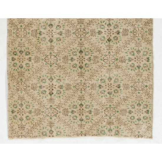 Authentic Hand-Knotted Vintage Oushak Rug Authentic Hand-Knotted Vintage Oushak Rug