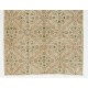 Authentic Hand-Knotted Vintage Oushak Rug