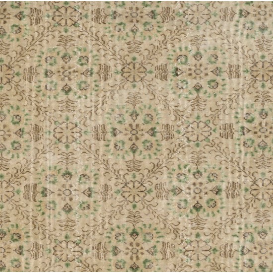 Authentic Hand-Knotted Vintage Oushak Rug Authentic Hand-Knotted Vintage Oushak Rug