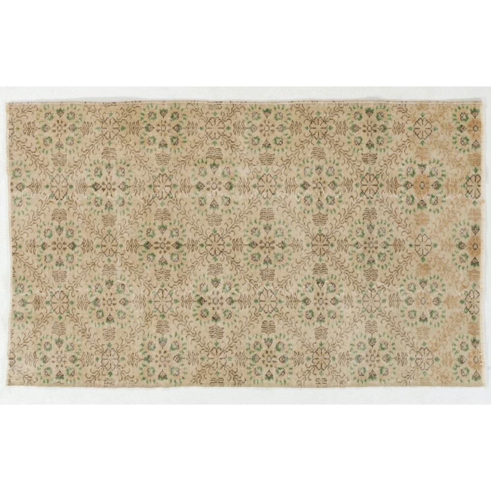 Authentic Vintage Handmade Turkish Oushak Rug
