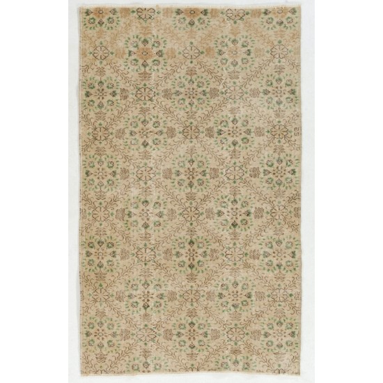 Authentic Hand-Knotted Vintage Oushak Rug Authentic Hand-Knotted Vintage Oushak Rug