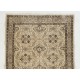 Vintage Handmade Anatolian Rug with All-Over Floral Design. Woolen Floor Covering