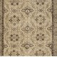 Vintage Handmade Anatolian Rug with All-Over Floral Design. Woolen Floor Covering