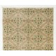 Hand-knotted Vintage Anatolian Rug with All-Over Floral Design. Wool Carpet, Floor Covering