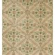 Hand-knotted Vintage Anatolian Rug with All-Over Floral Design. Wool Carpet, Floor Covering