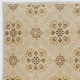 Vintage Turkish Deco Wool Rug, Handmade Floral Patterned Small Carpet