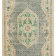 Hand-Knotted Turkish Rug in Soft Colors. One-of-a-Kind Vintage Oushak Carpet