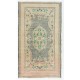 Hand-Knotted Turkish Rug in Soft Colors. One-of-a-Kind Vintage Oushak Carpet