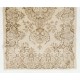 Vintage Handknotted Medallion Design Wool Accent Rug for Rustic, Country & Farmhouse Decor