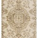 Vintage Handknotted Medallion Design Wool Accent Rug for Rustic, Country & Farmhouse Decor