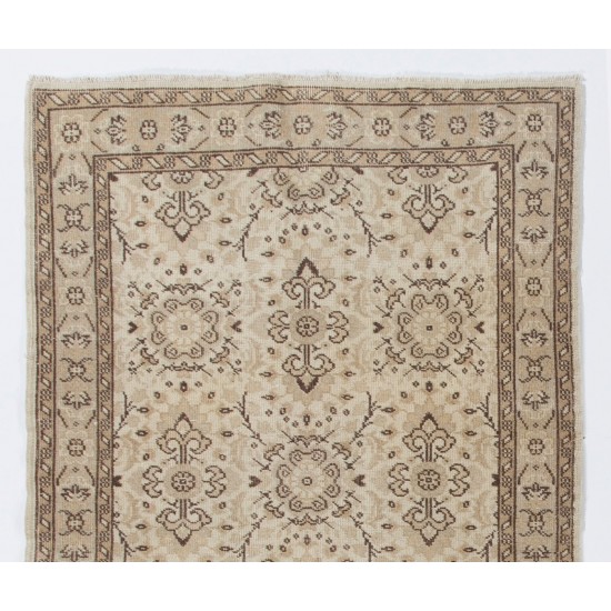 Antique Washed Vintage Handmade Anatolian Rug