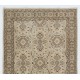 Handmade Vintage Turkish Oushak Rug with Floral Design