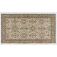 Handmade Vintage Turkish Oushak Rug with Floral Design
