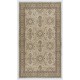 Handmade Vintage Turkish Oushak Rug with Floral Design