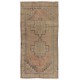 Nice Handmade Vintage Turkish Wool Rug in Soft Colors with Tribal Style Nice Handmade Vintage Turkish Wool Rug in Soft Colors with Tribal Style