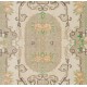 Vintage Handmade Floral Design Rug in French Style
