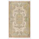 Vintage Handmade Floral Design Rug in French Style