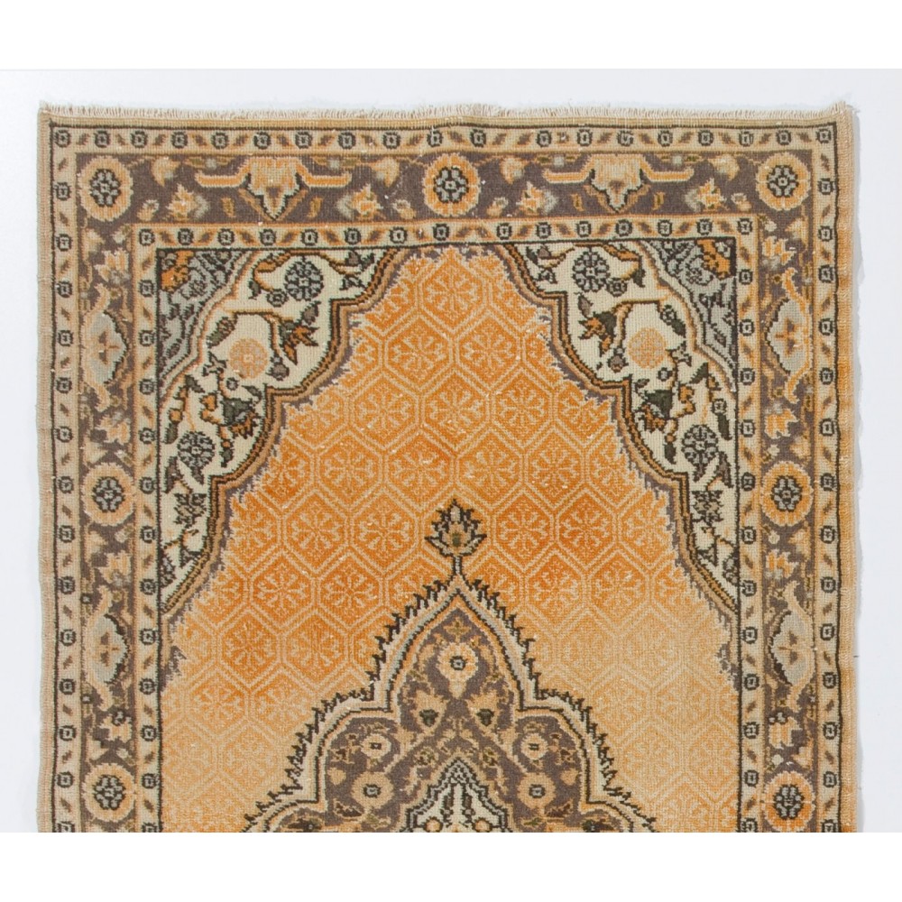 Vintage Handmade Turkish Oushak Rug