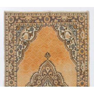 Vintage Handmade Turkish Oushak Rug