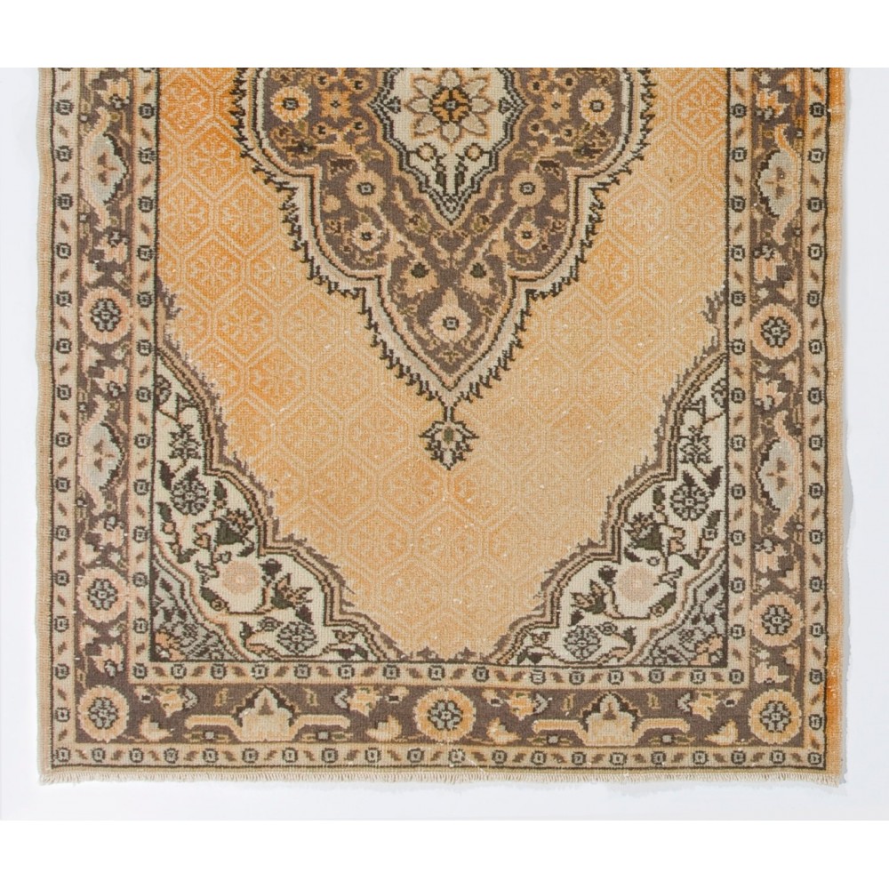Vintage Handmade Turkish Oushak Rug