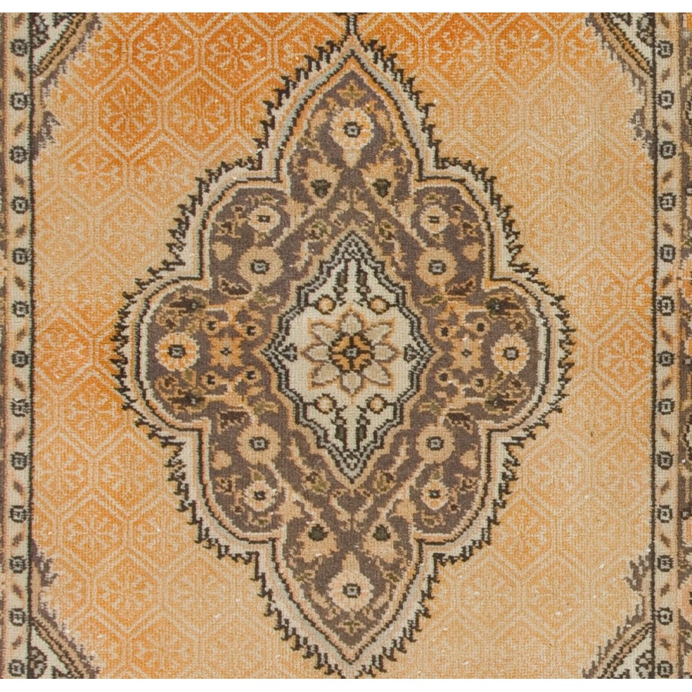 Vintage Handmade Turkish Oushak Rug
