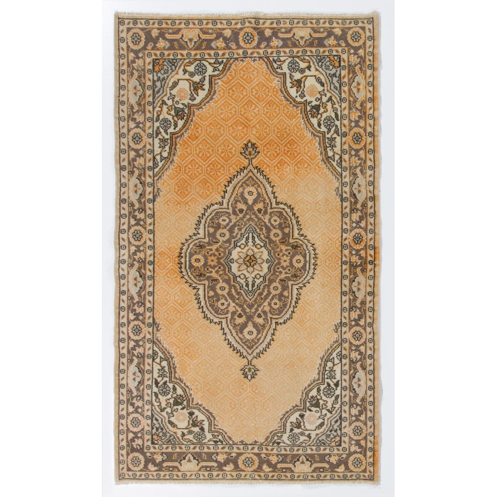 Vintage Handmade Turkish Oushak Rug