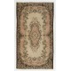 Mid-Century Hand-Knotted Turkish Area Rug. Vintage Oushak Carpet in Soft Colors. Very Good Condition Mid-Century Hand-Knotted Turkish Area Rug. Vintage Oushak Carpet in Soft Colors. Very Good Condition