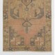 One-of-a-Kind Vintage Turkish Oushak Rug in Soft Colors, 100% Wool