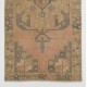 One-of-a-Kind Vintage Handmade Turkish Oushak Rug in Soft Colors, 100% Wool