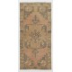 One-of-a-Kind Vintage Handmade Turkish Oushak Rug in Soft Colors, 100% Wool