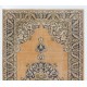 Fine Hand-Knotted Vintage Area Rug with Medallion Design in Soft Tones. Woolen Floor Covering
